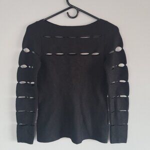 Bailey Black Peekaboo Top Size S